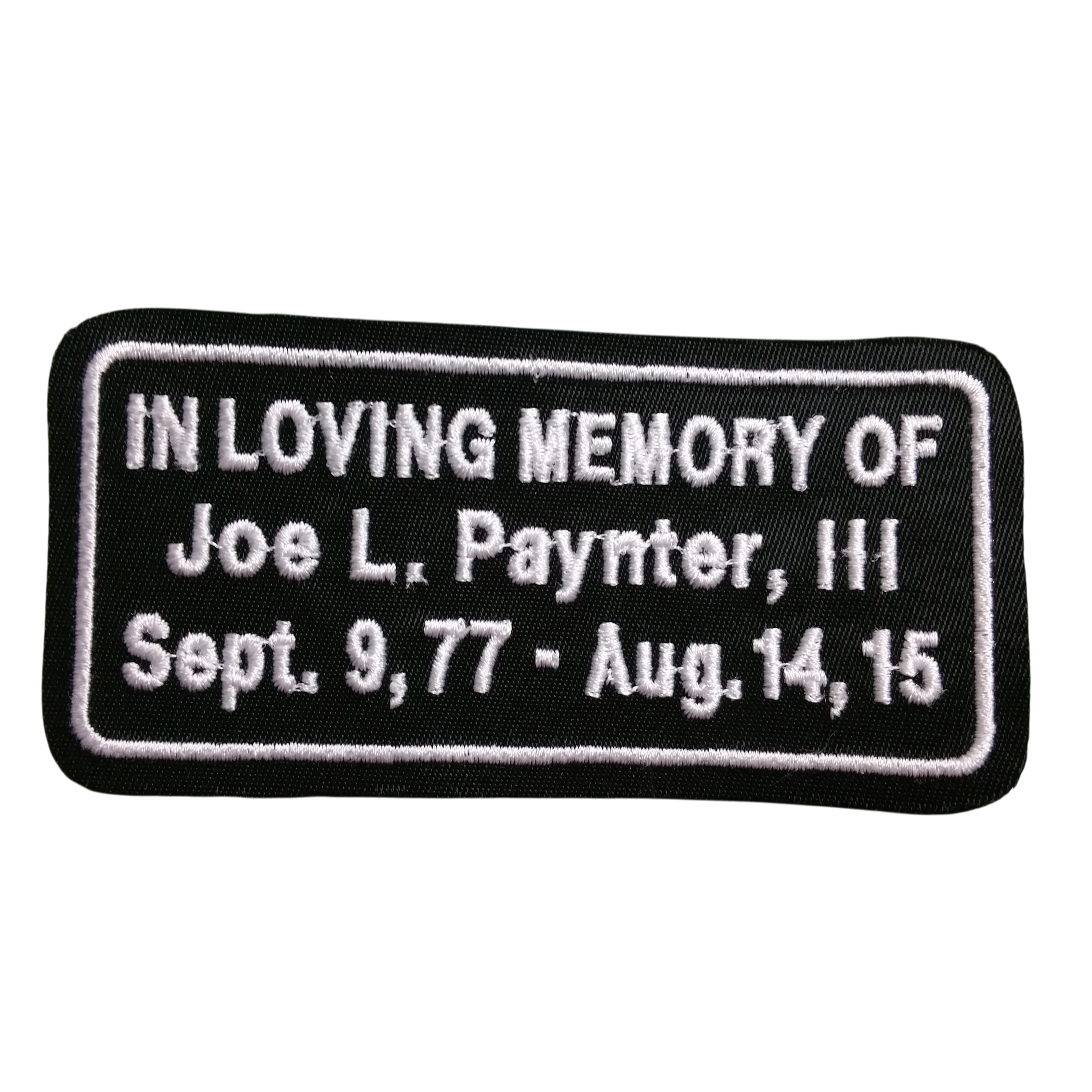 In Memory of Embroidery Patch