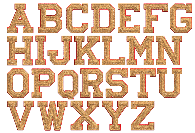 Custom Full Block Chenille Letterman Jacket Letters L16C - 4 My Jacket